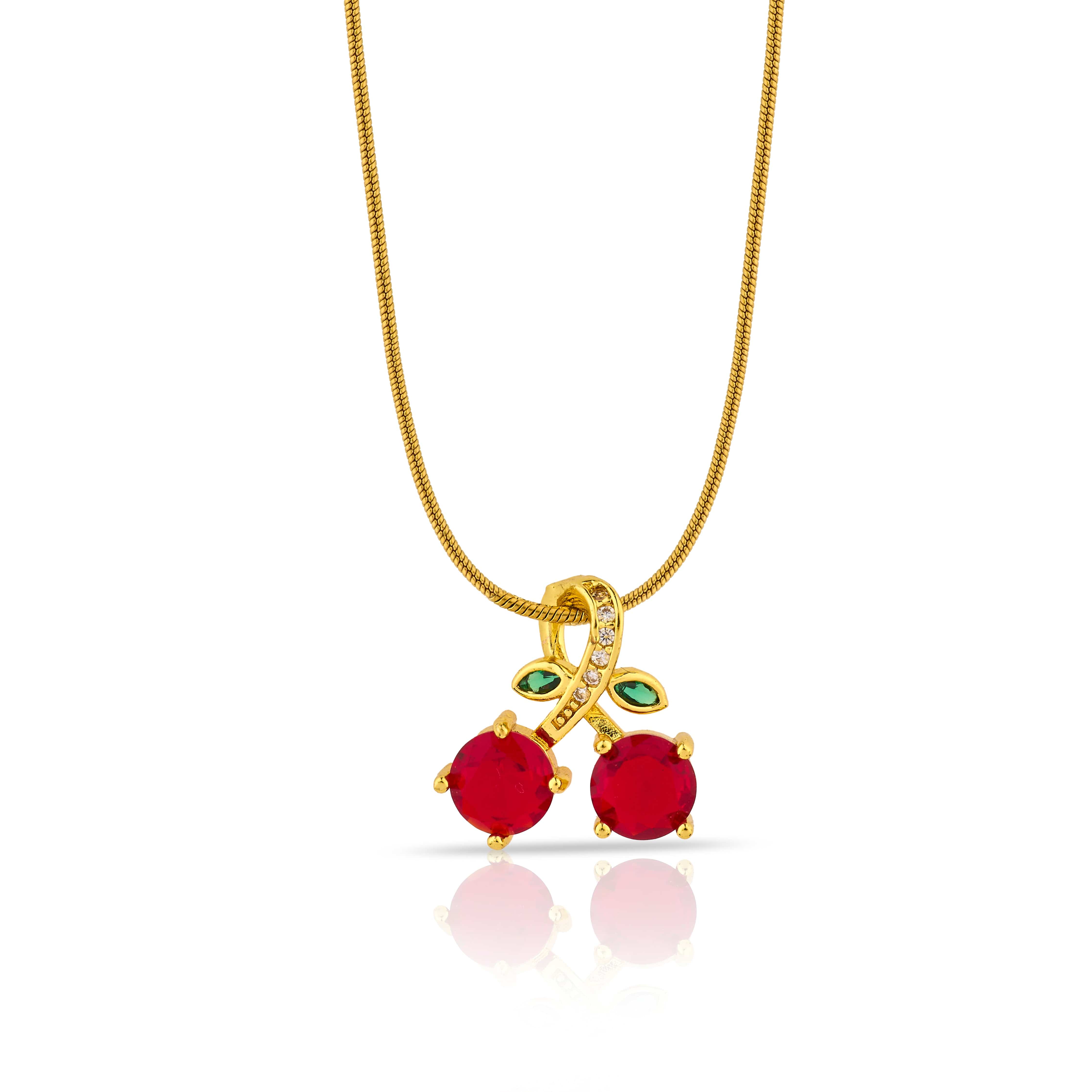 Garnet Cherry Necklace