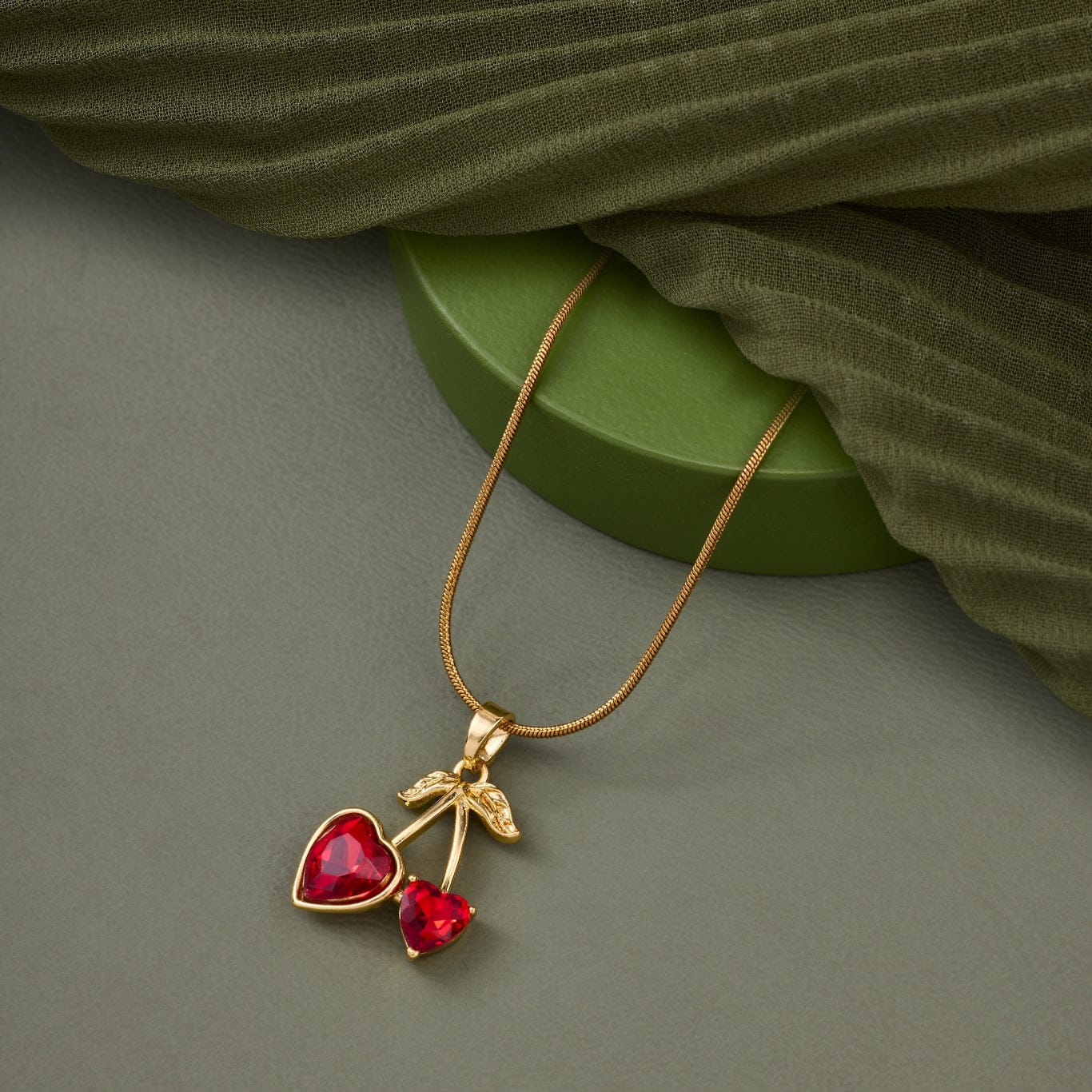 Heart Cherry Necklace