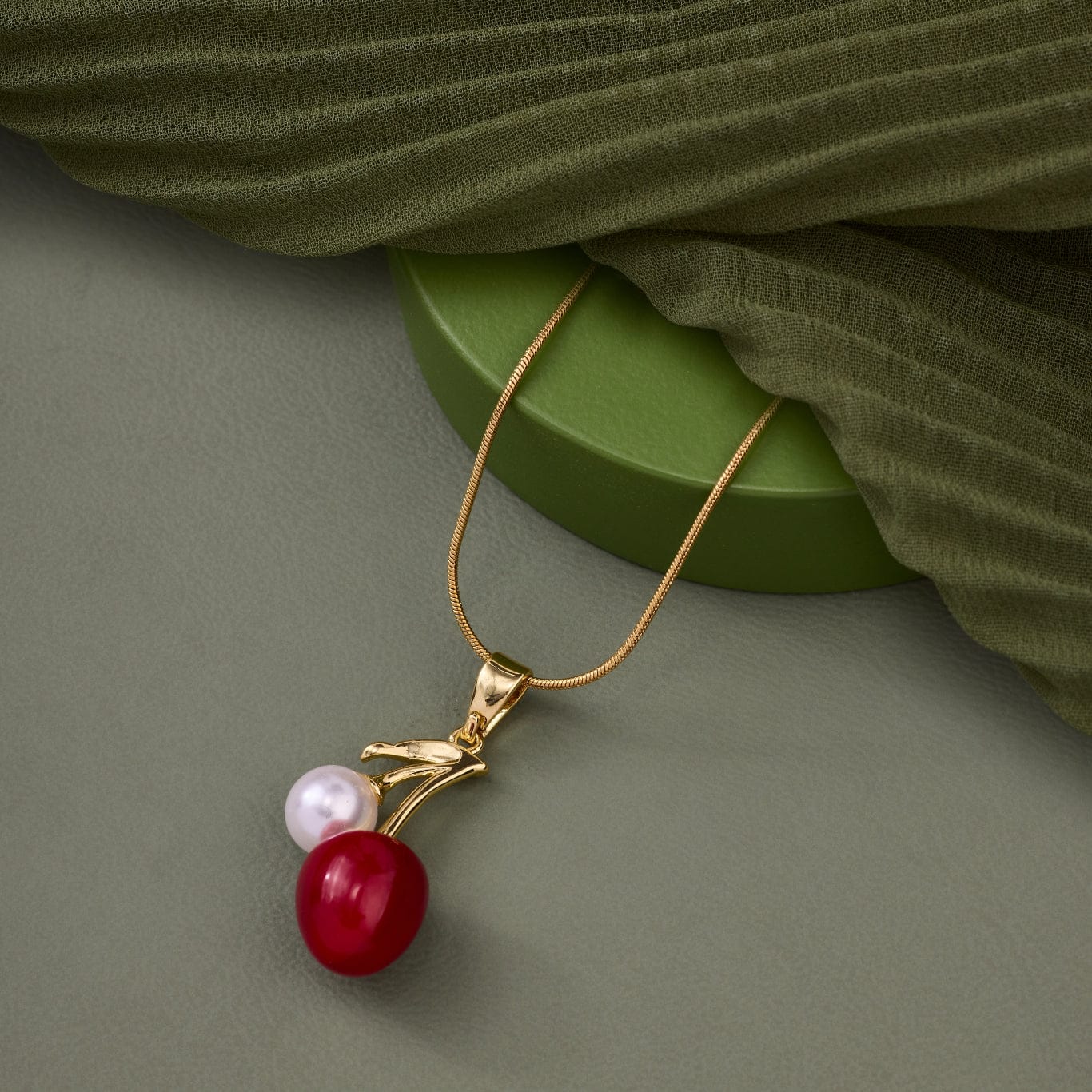 Pearl Cherry Necklace