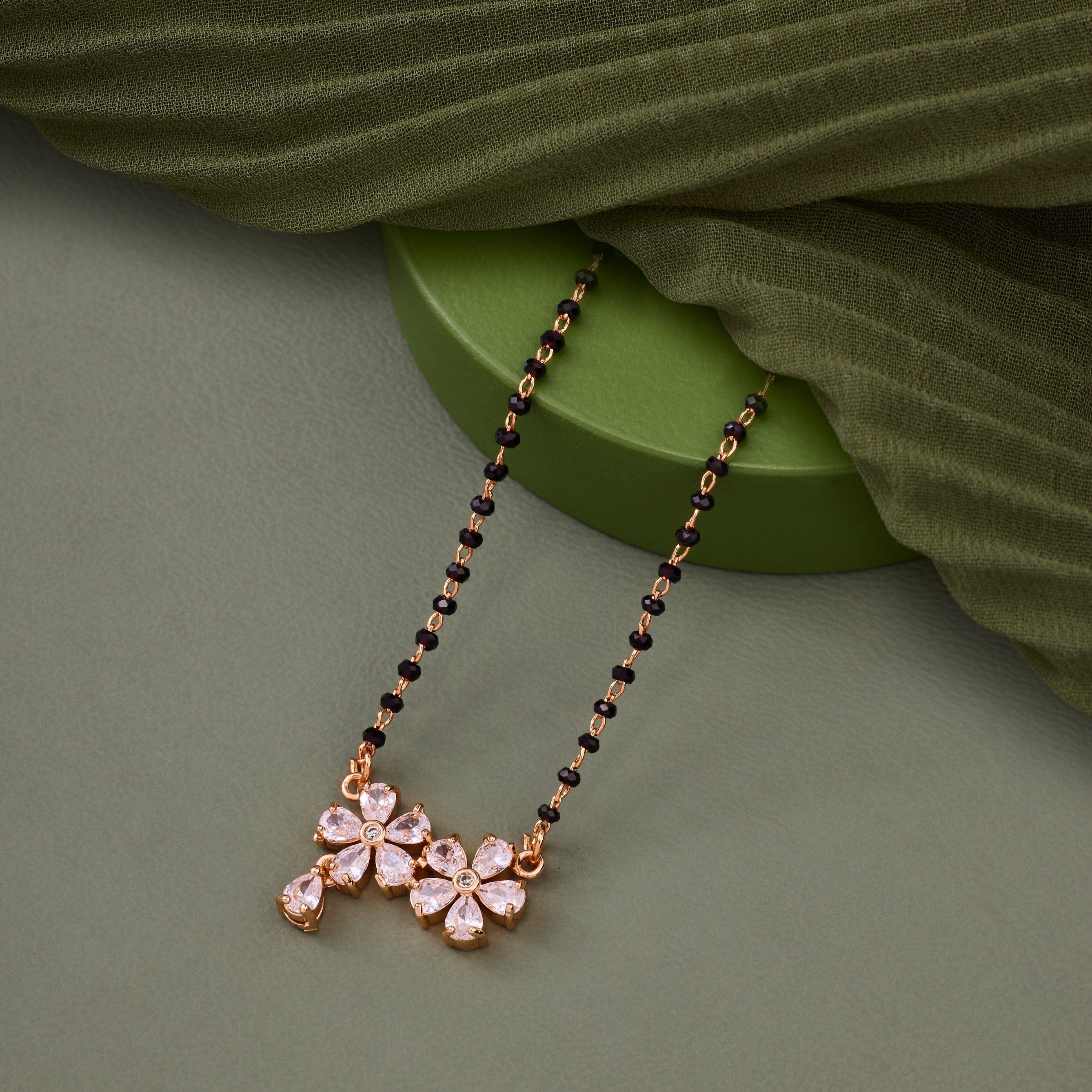 Floral Elegance Mangalsutra
