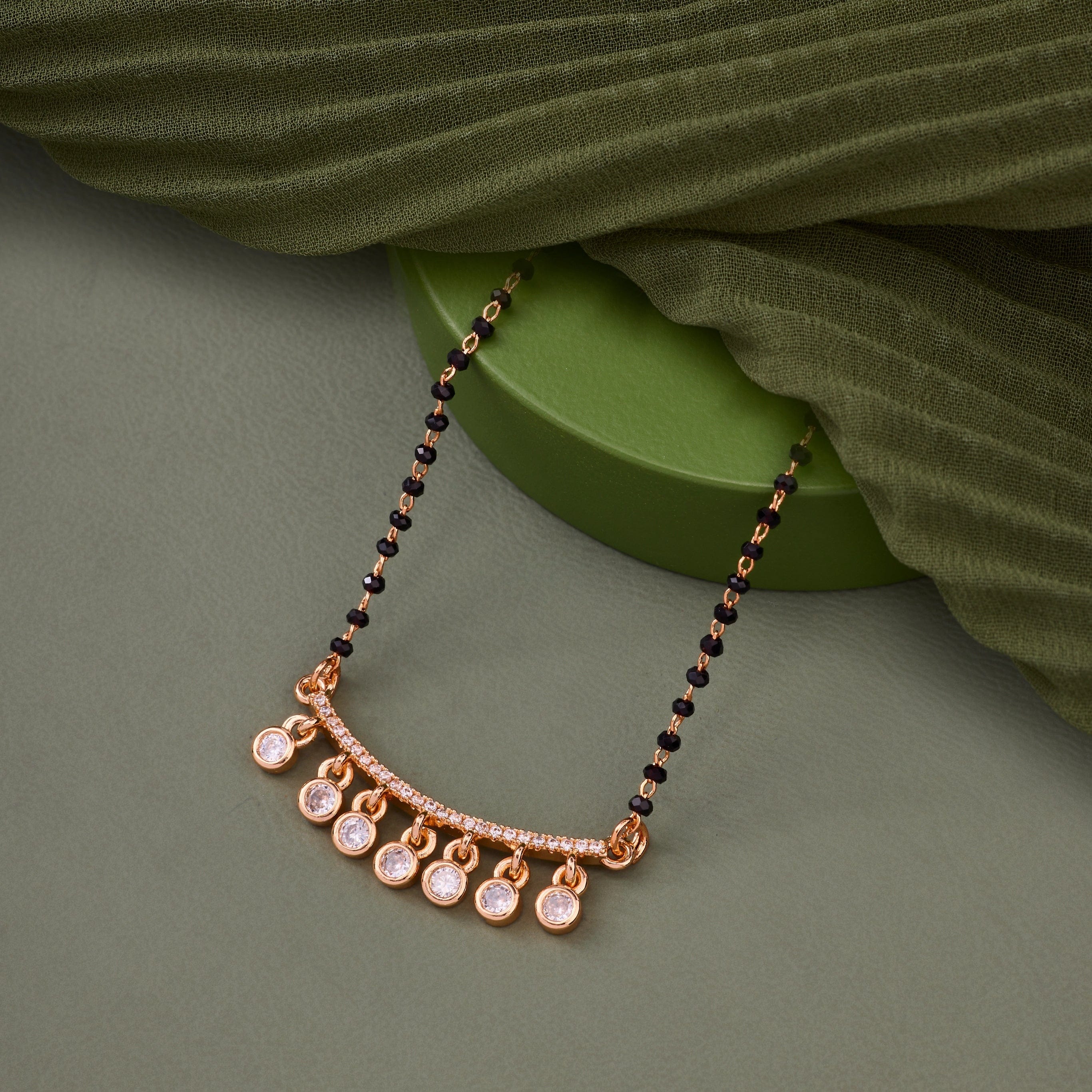 Classic Crystal Mangalsutra