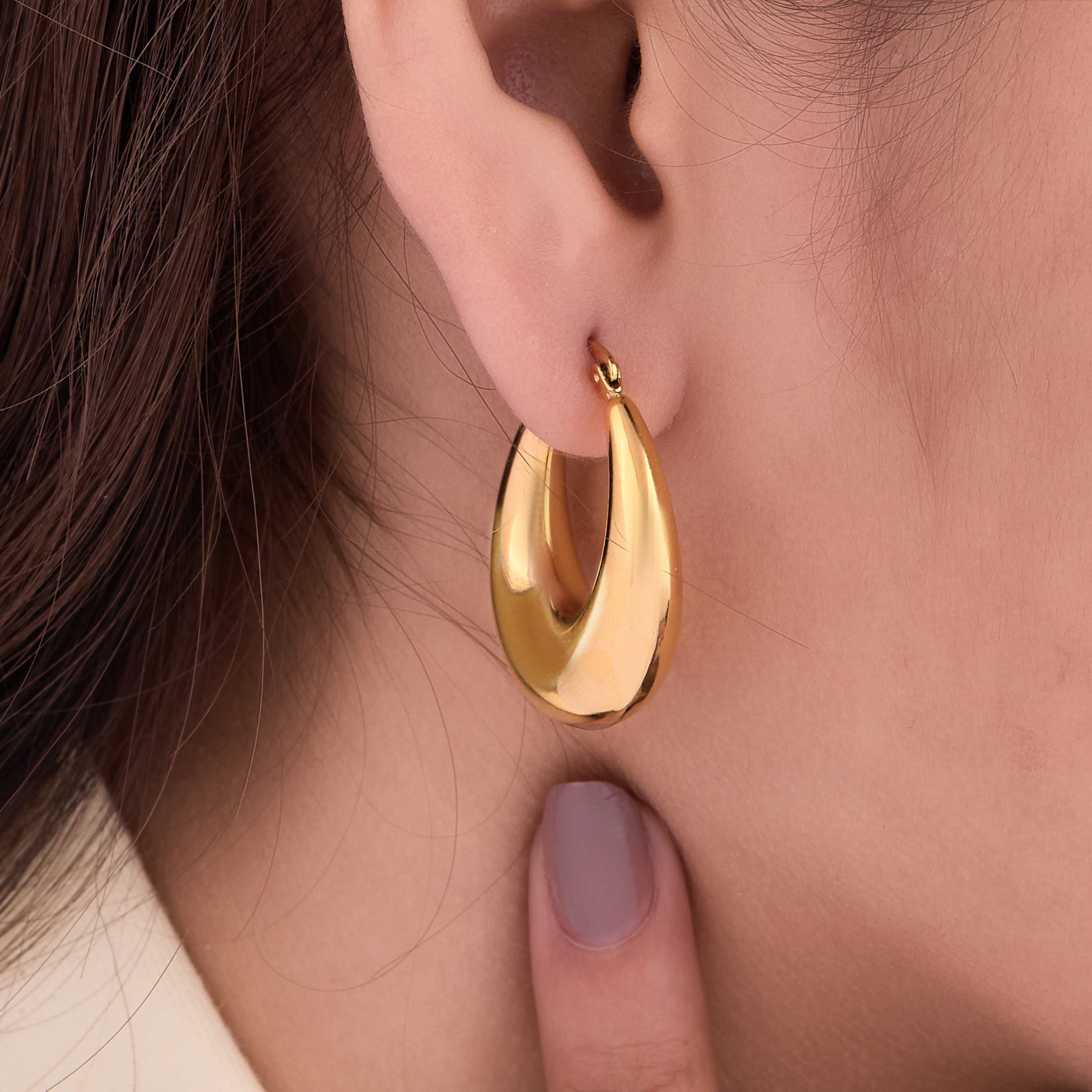 Light Weight Gold Plated Earring