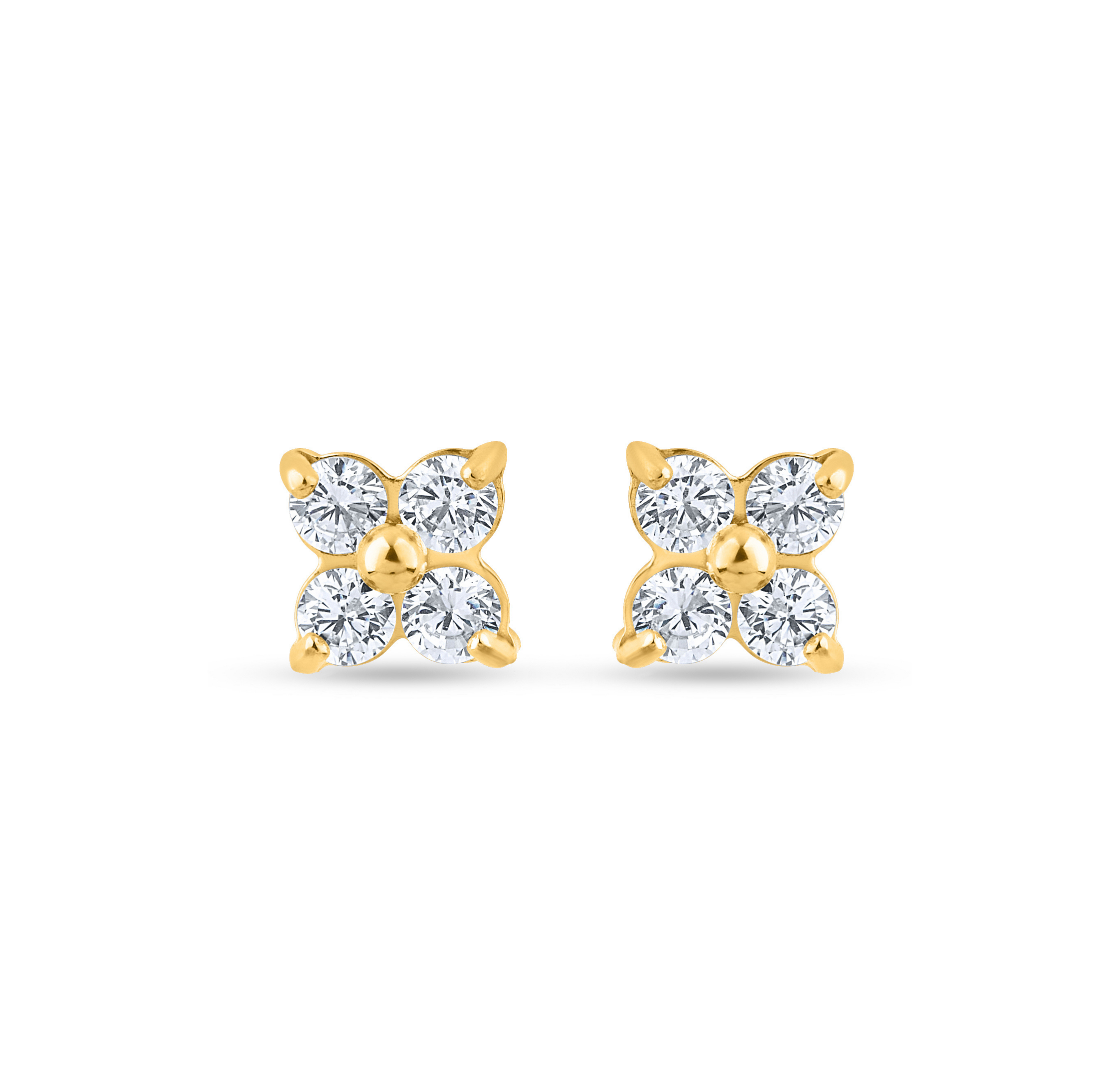 Fortuna Diamond Cluster Earrings