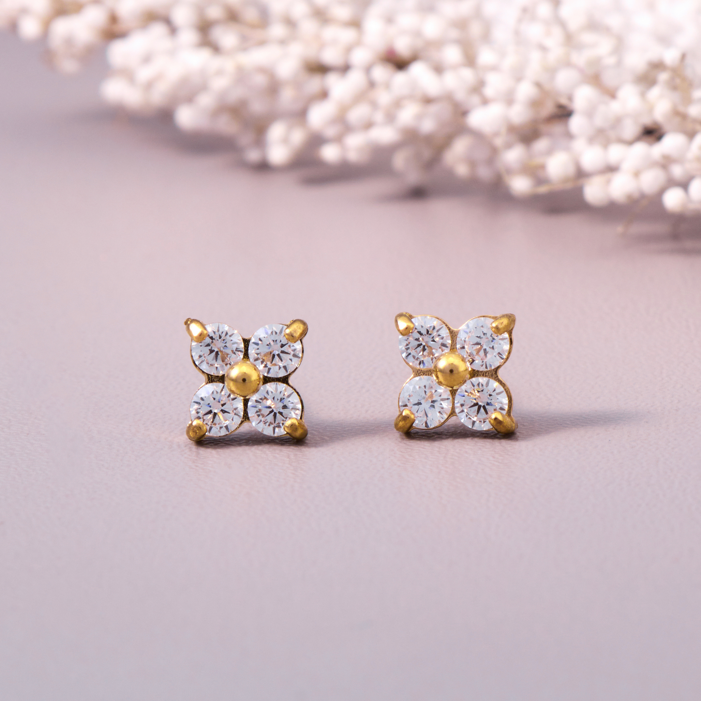 Fortuna Diamond Cluster Earrings