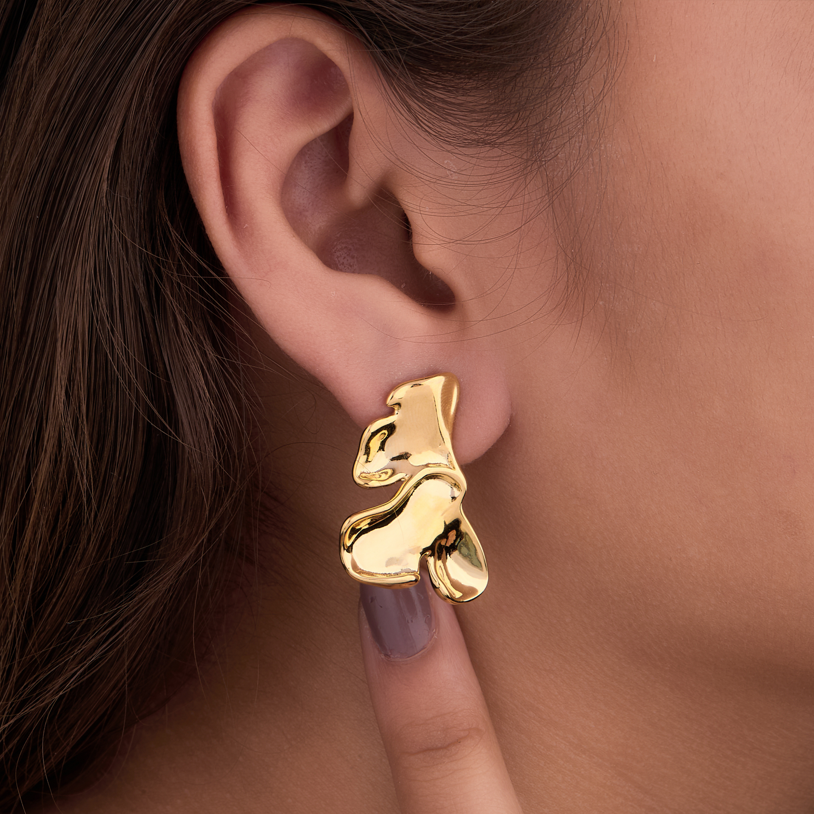 Casual Solid Ear Studs