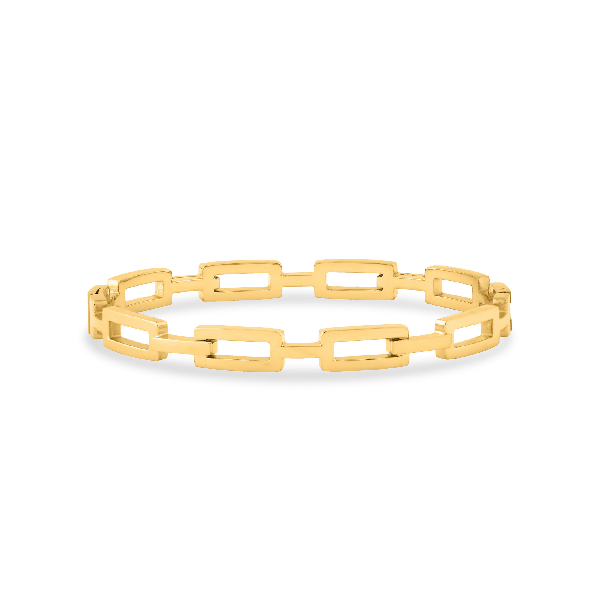 Classic Gold Link Stack Band
