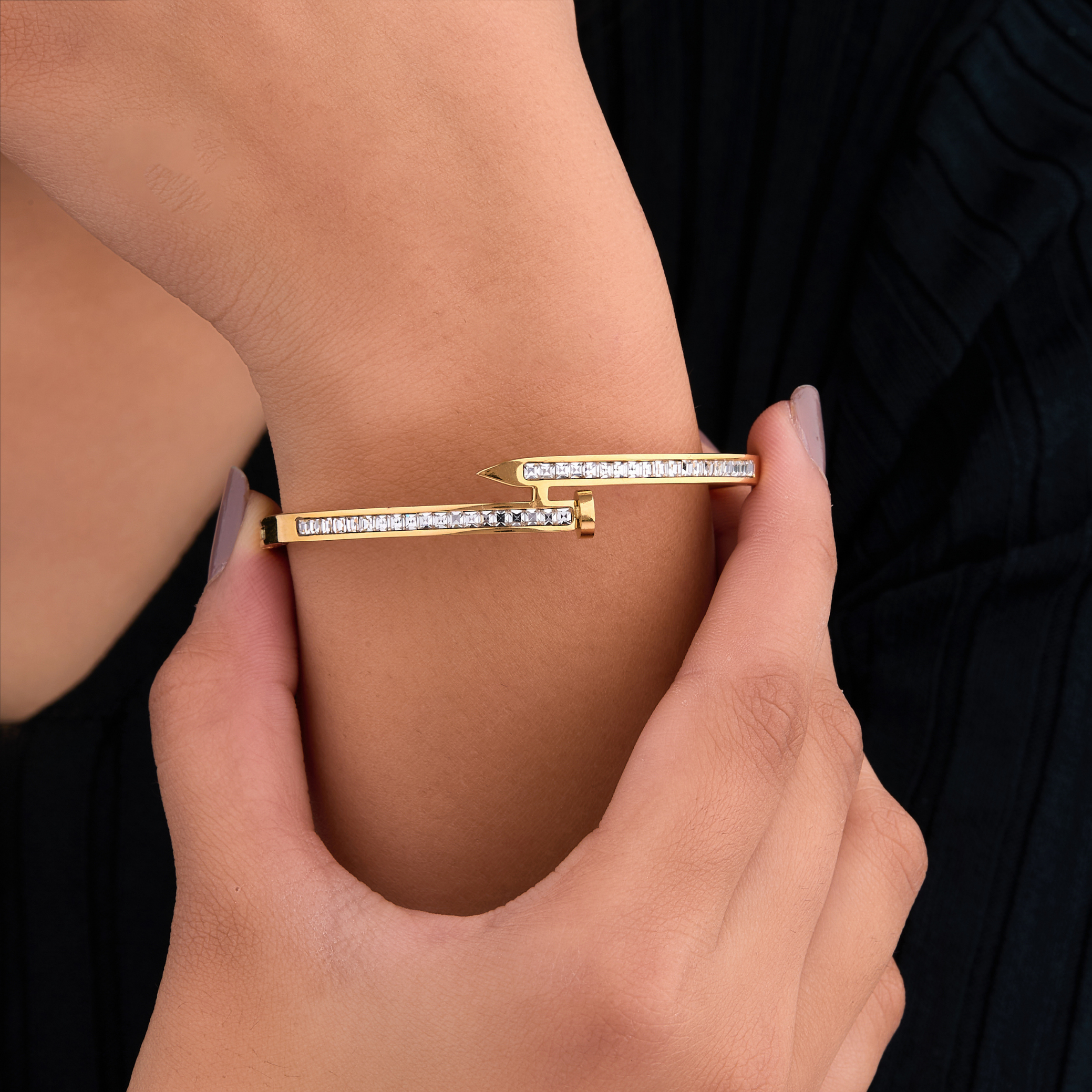 Nail Gold Bracelet