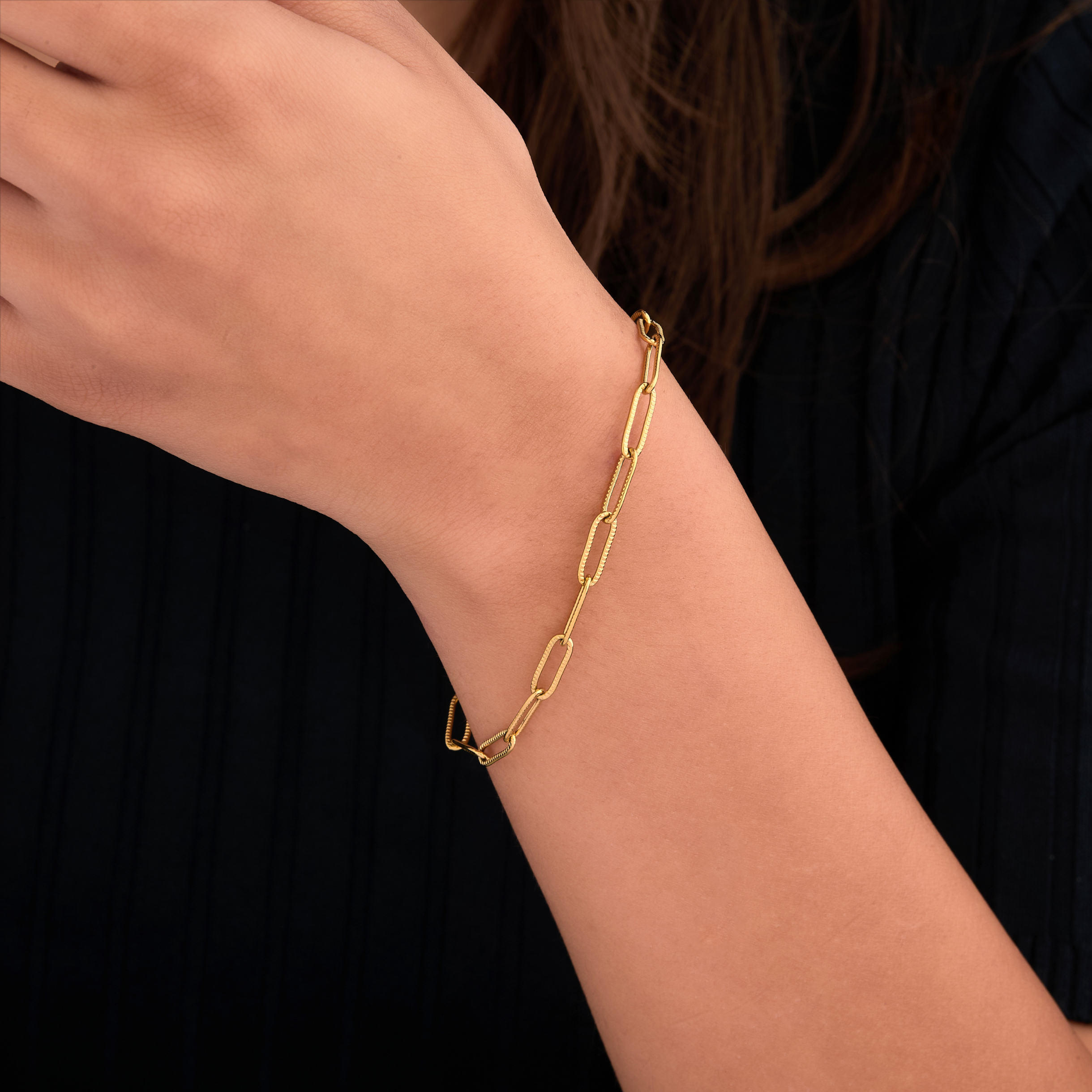 Small Paperclip Chain Bracelet