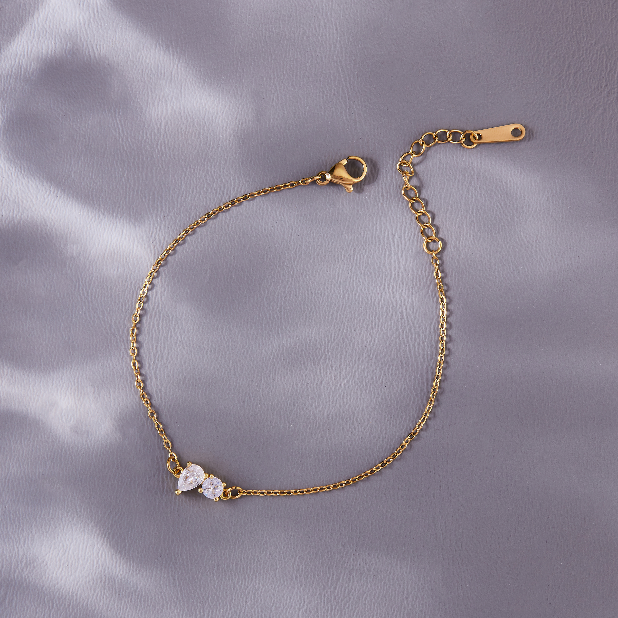 Multi-Shape Diamond Chain Bracelet