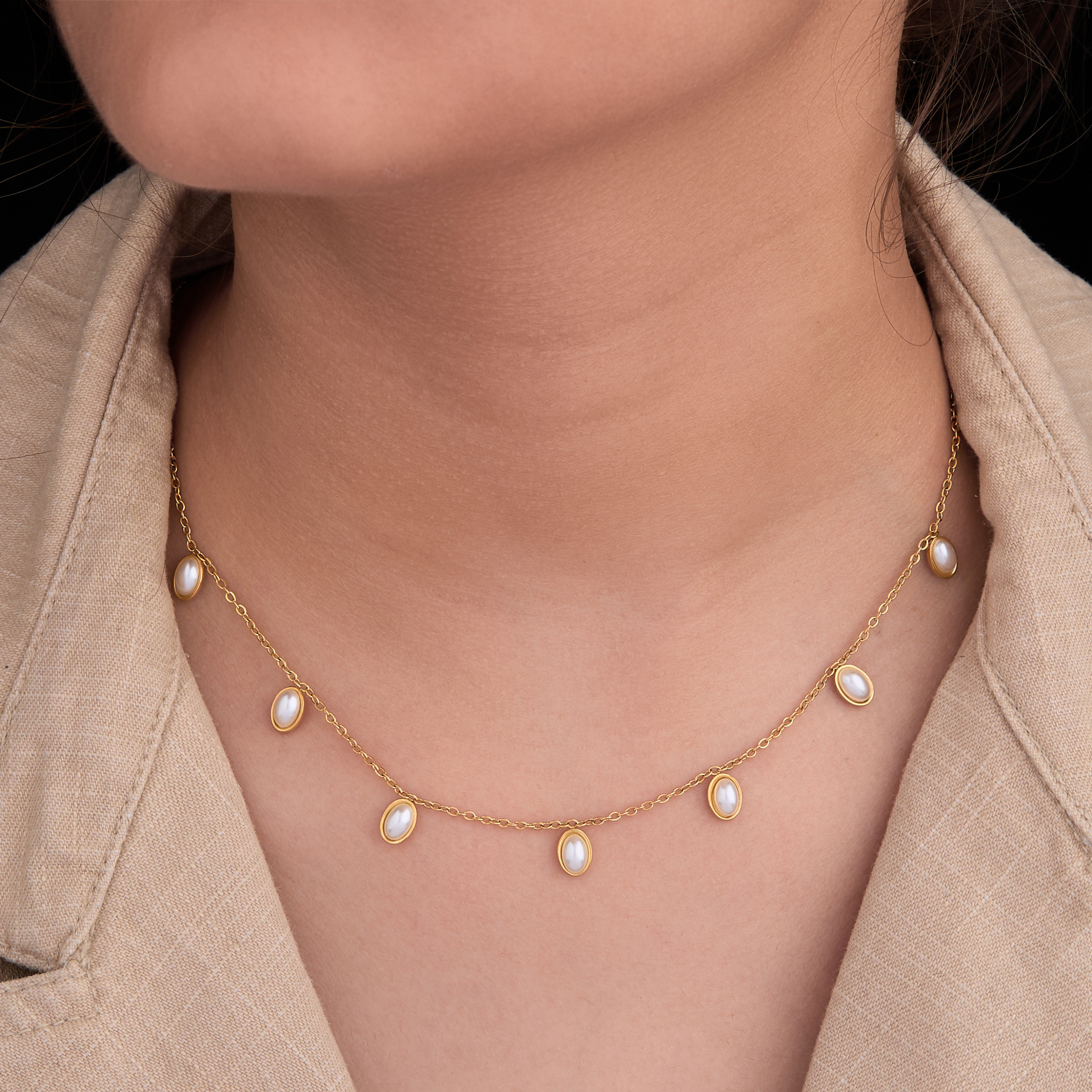 Mother Pearl Cham Necklace