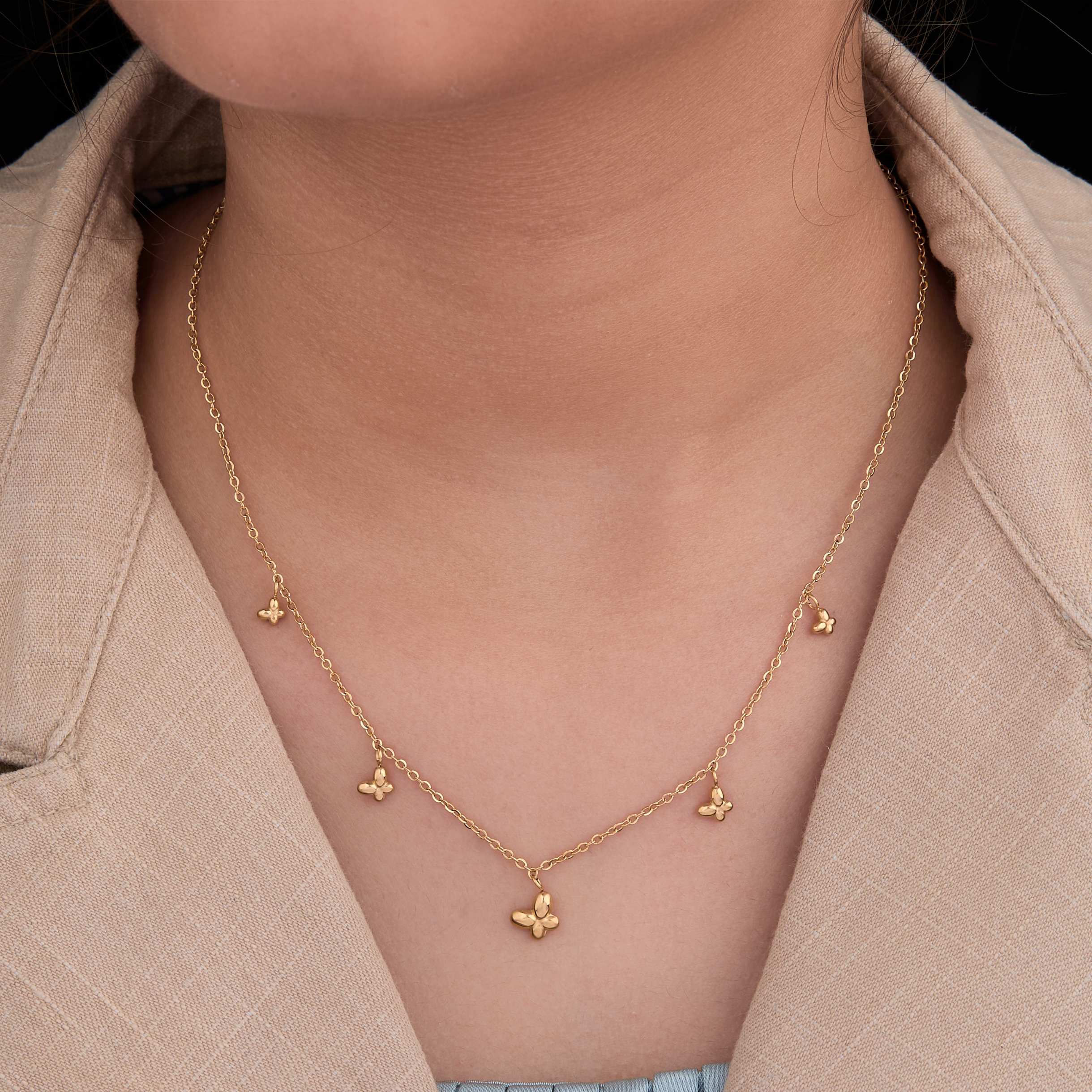 Gold Butterfly Necklace