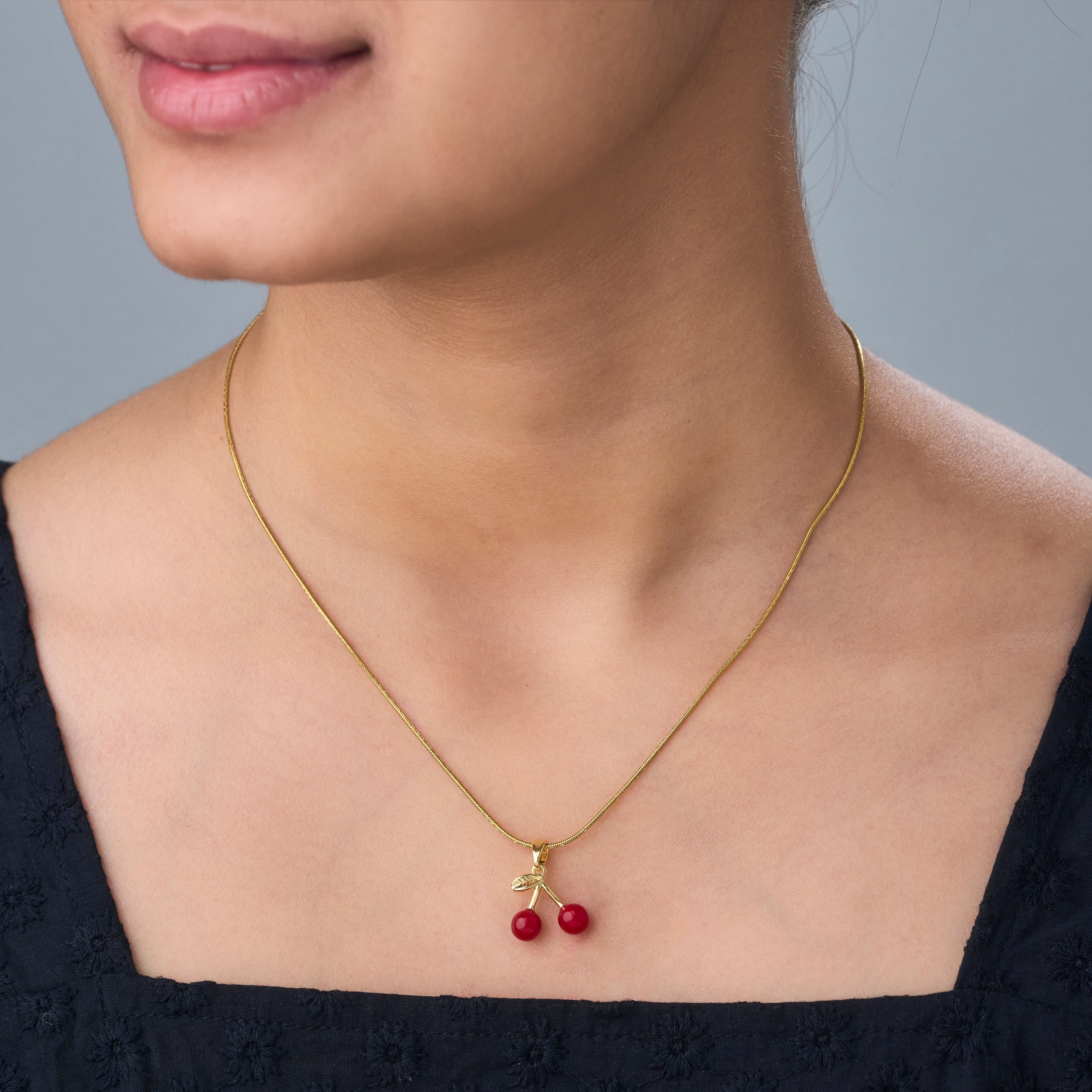 Spheres Cherry Necklace