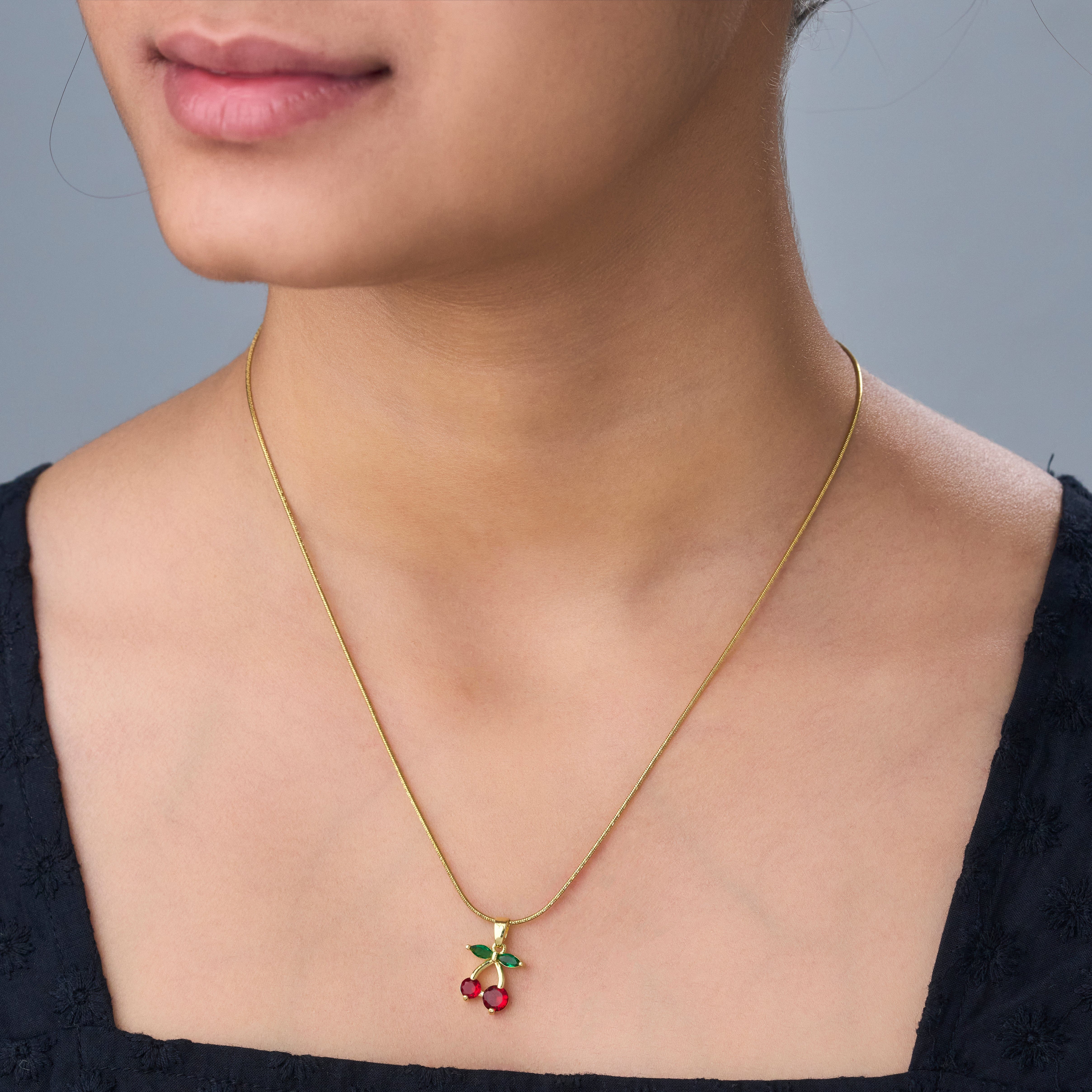 Bliss Red Cherry Necklace