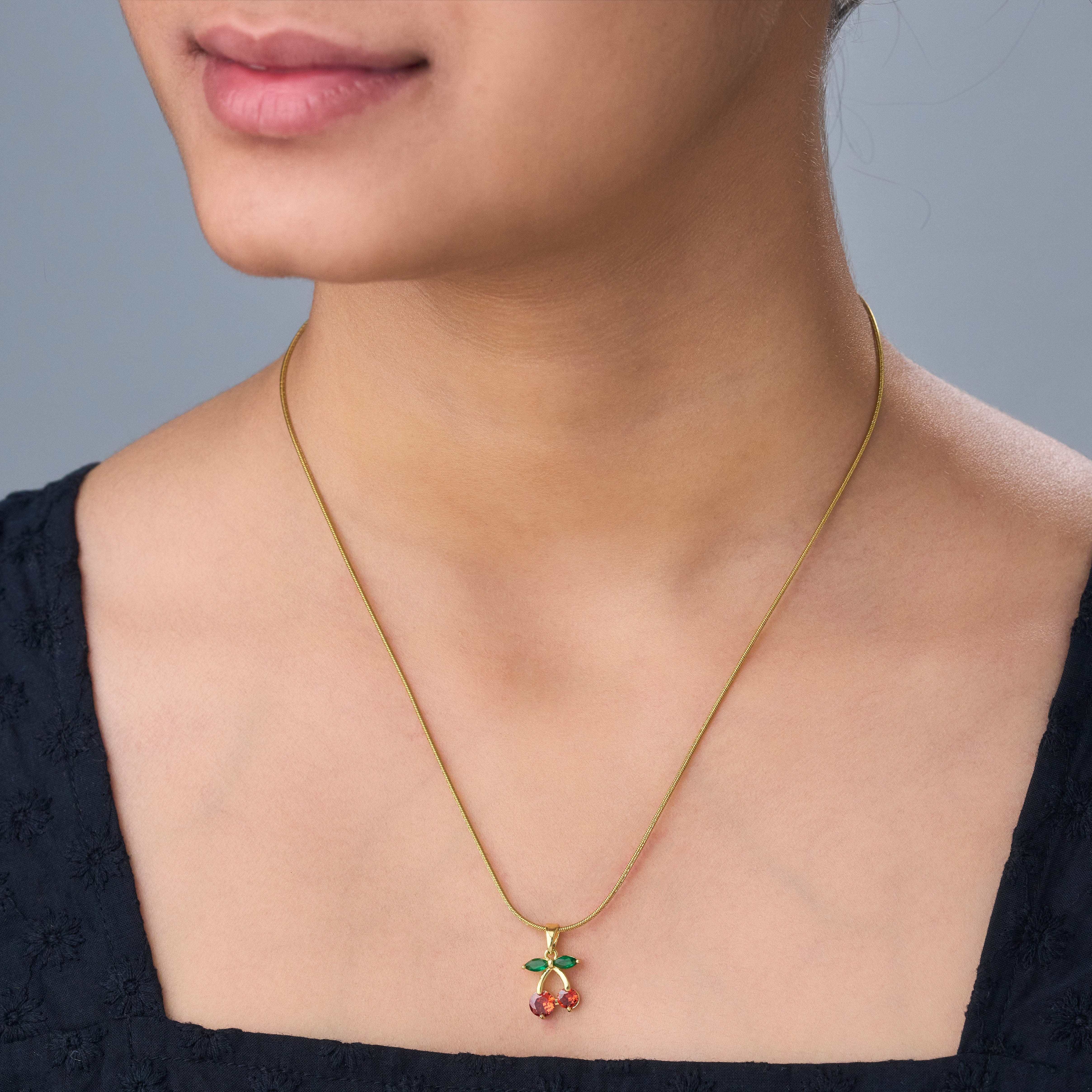 Bliss Brown Cherry Necklace