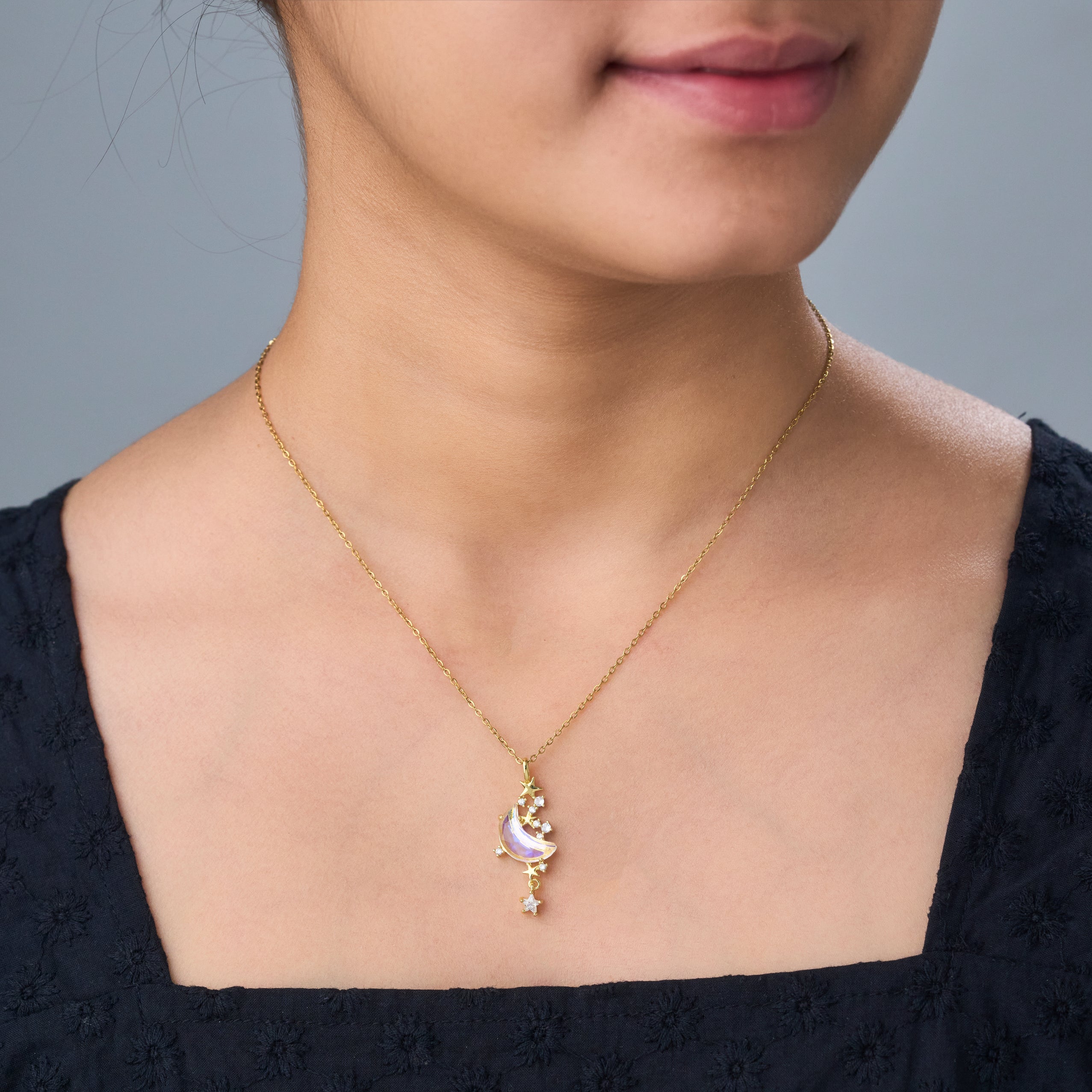 Crystal Moon Necklace