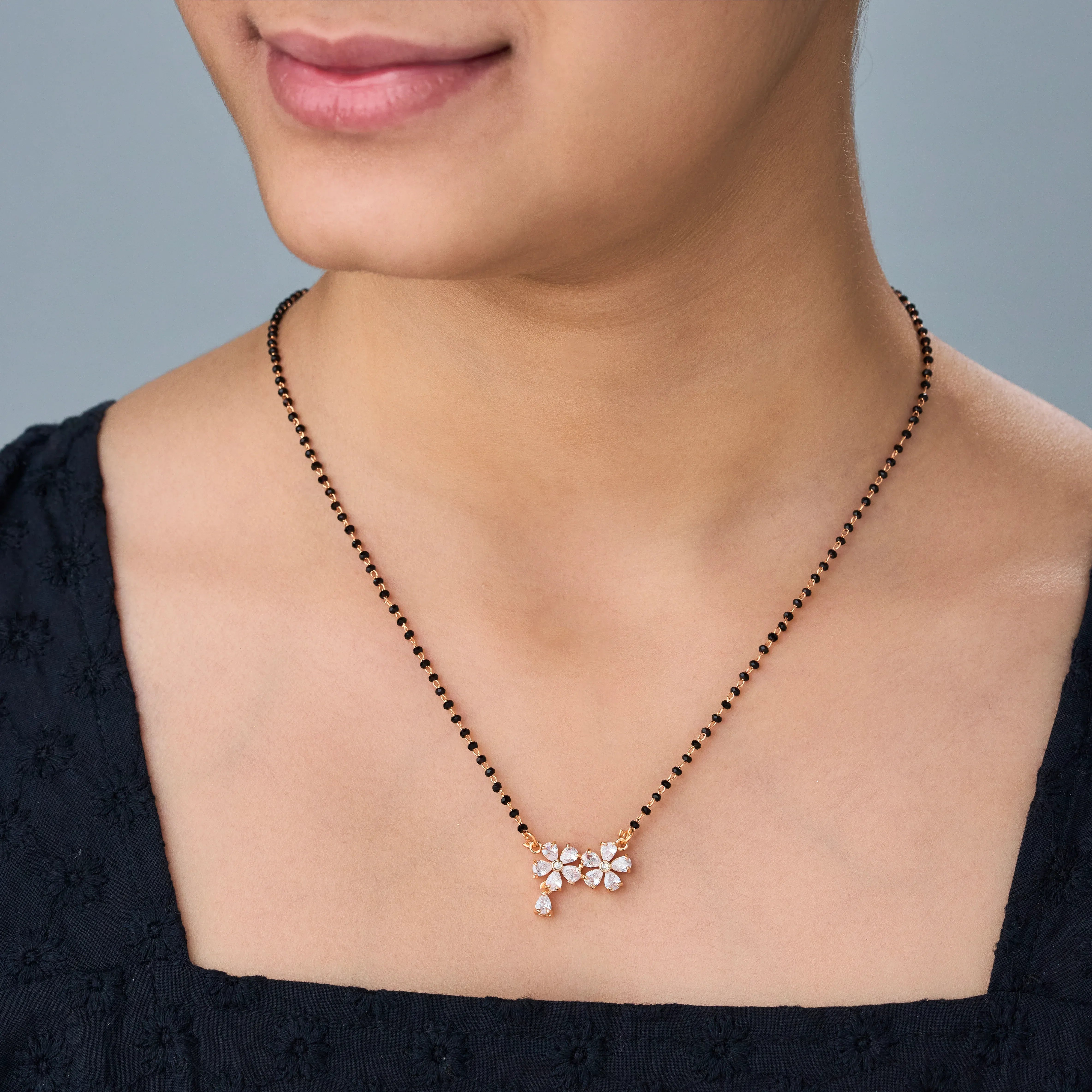 Floral Elegance Mangalsutra